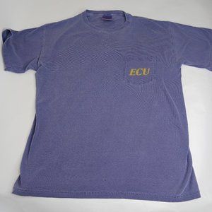East Carolina University ECU Pirates Skull T Shirt Comfort Colors Pocket Size M